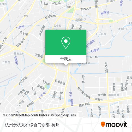 杭州余杭九乔综合门诊部地图