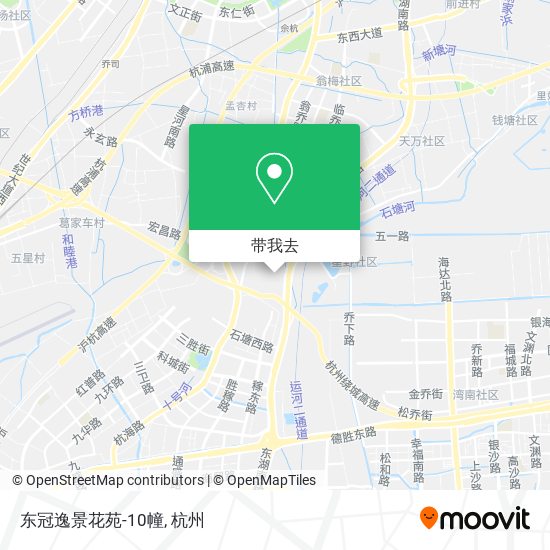 东冠逸景花苑-10幢地图
