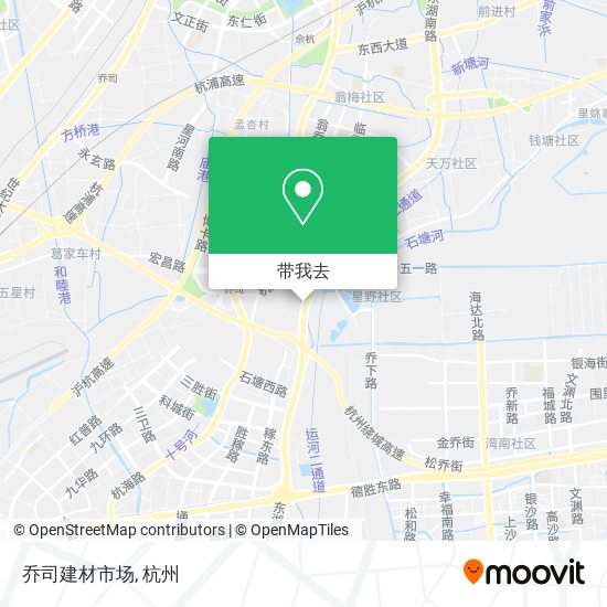 乔司建材市场地图