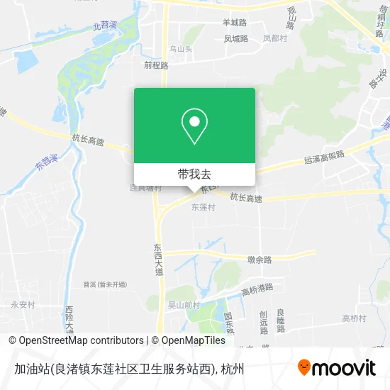 加油站(良渚镇东莲社区卫生服务站西)地图