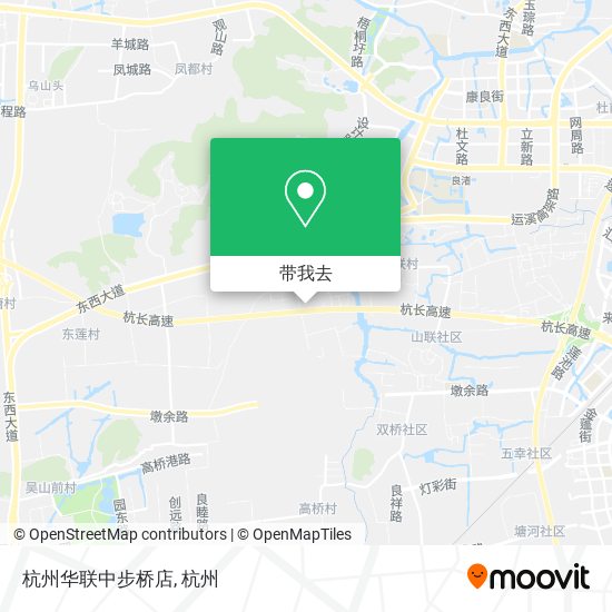 杭州华联中步桥店地图