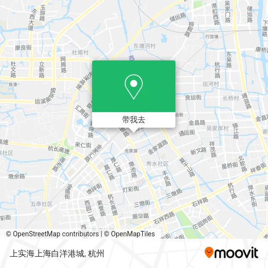 上实海上海白洋港城地图