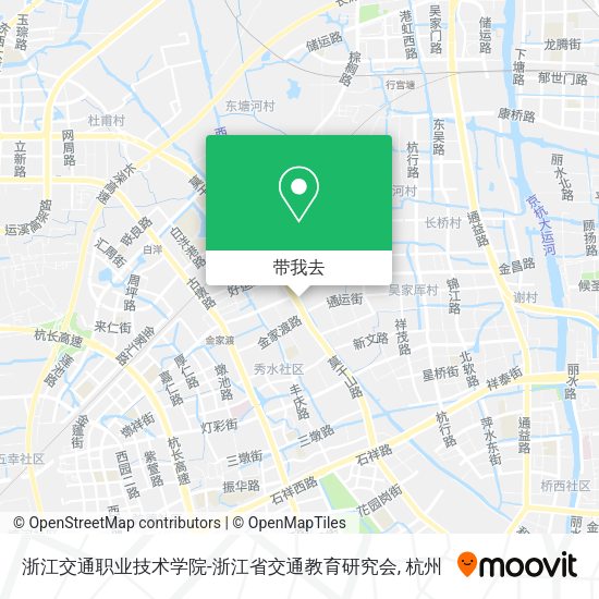 浙江交通职业技术学院-浙江省交通教育研究会地图