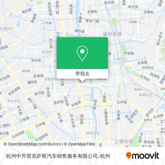 杭州中升雷克萨斯汽车销售服务有限公司地图