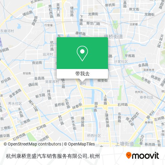 杭州康桥意盛汽车销售服务有限公司地图
