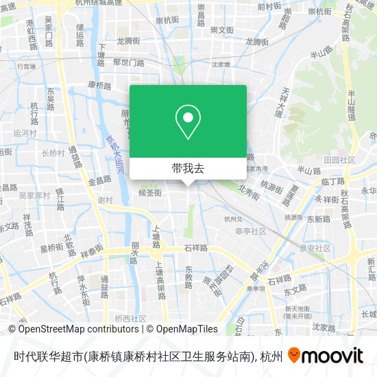 时代联华超市(康桥镇康桥村社区卫生服务站南)地图