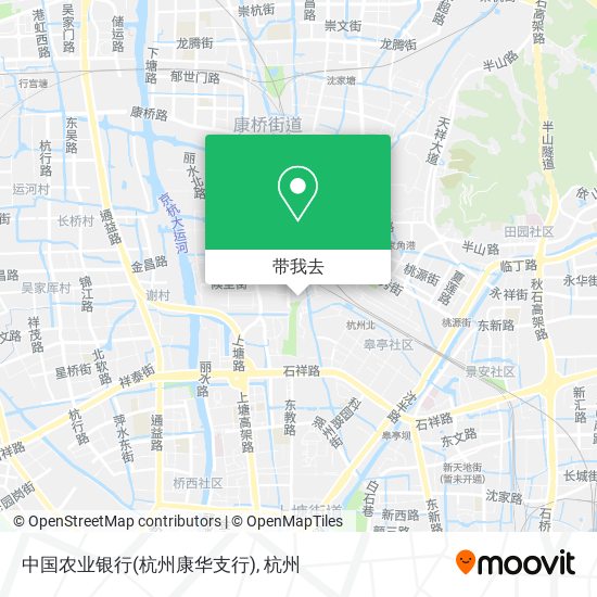 中国农业银行(杭州康华支行)地图