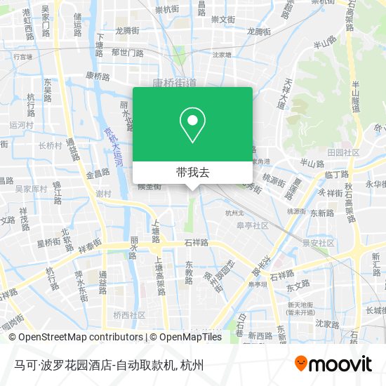 马可·波罗花园酒店-自动取款机地图