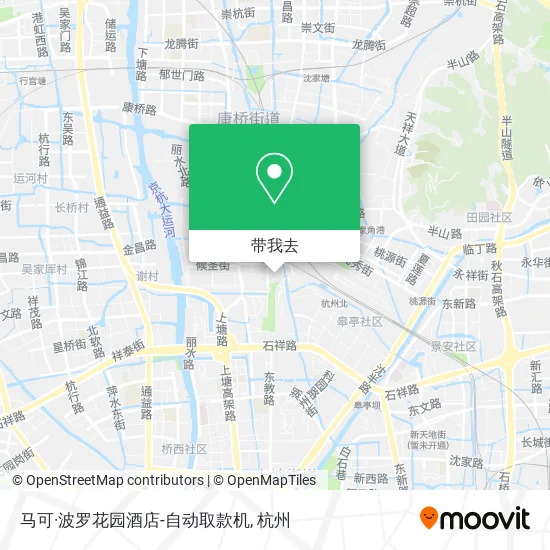 马可·波罗花园酒店-自动取款机地图