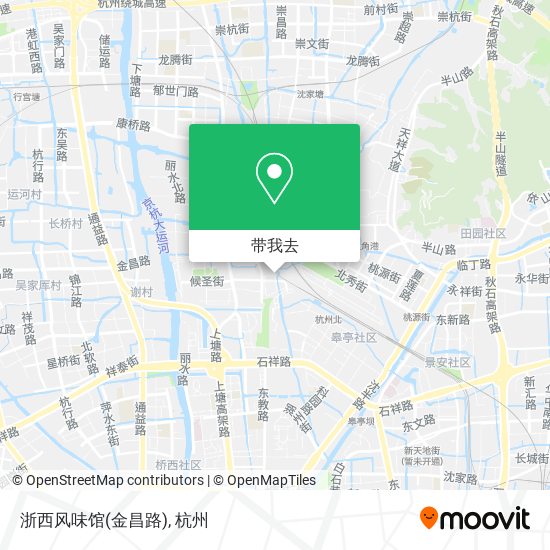 浙西风味馆(金昌路)地图