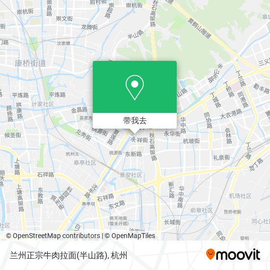 兰州正宗牛肉拉面(半山路)地图