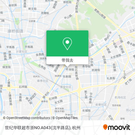 世纪华联超市浙NO.A043(沈半路店)地图
