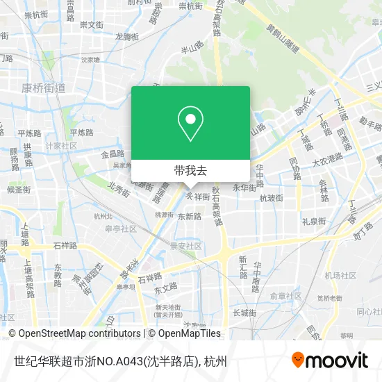 世纪华联超市浙NO.A043(沈半路店)地图