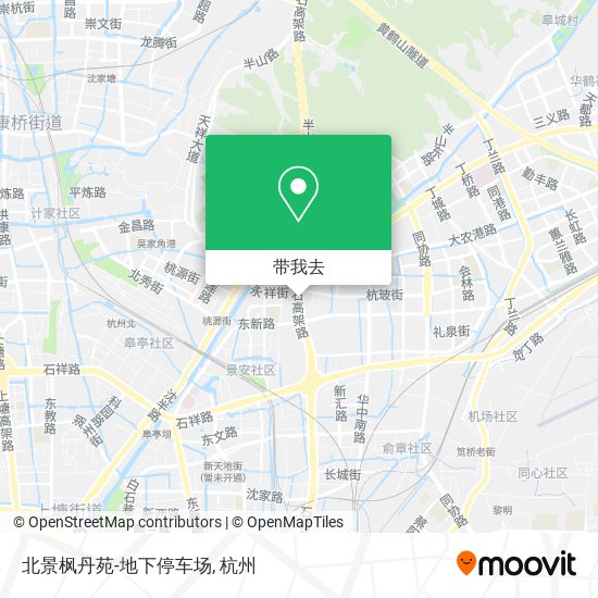 北景枫丹苑-地下停车场地图