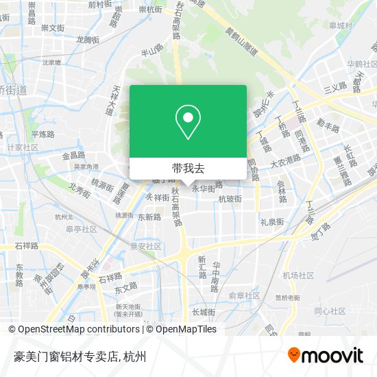 豪美门窗铝材专卖店地图