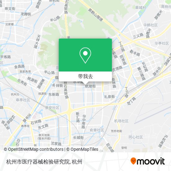 杭州市医疗器械检验研究院地图