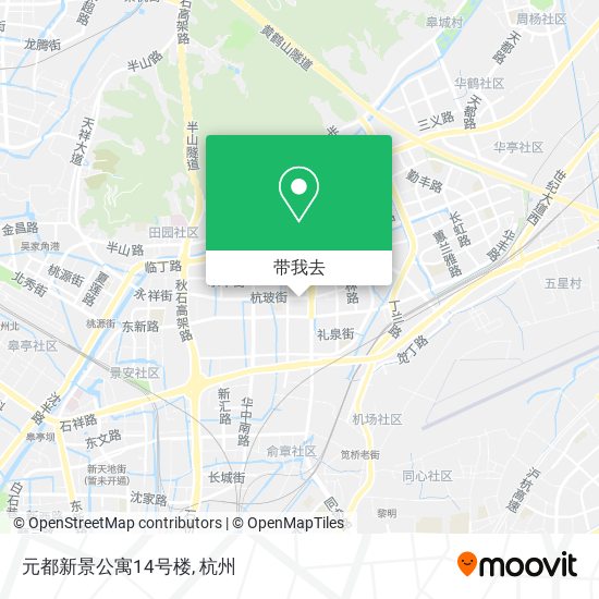 元都新景公寓14号楼地图