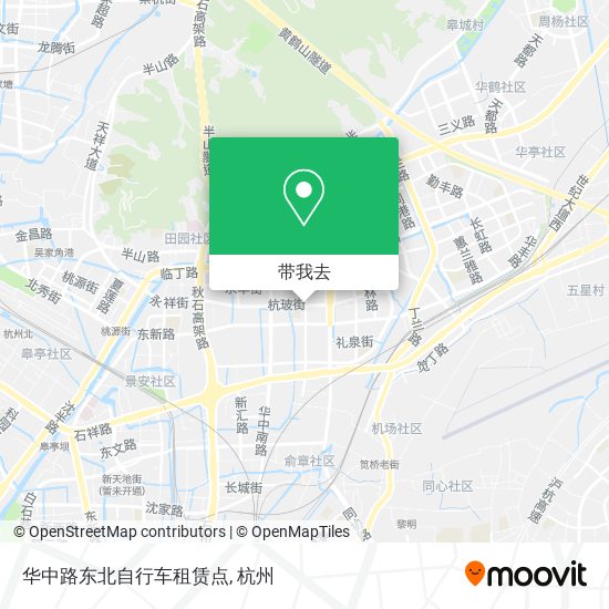 华中路东北自行车租赁点地图