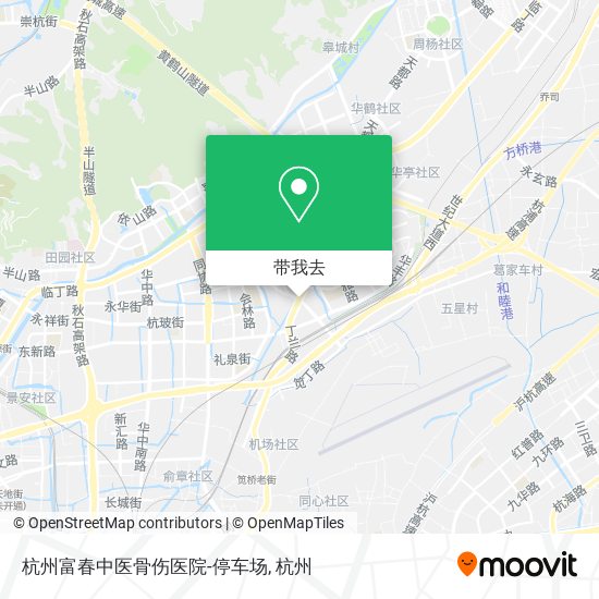 杭州富春中医骨伤医院-停车场地图