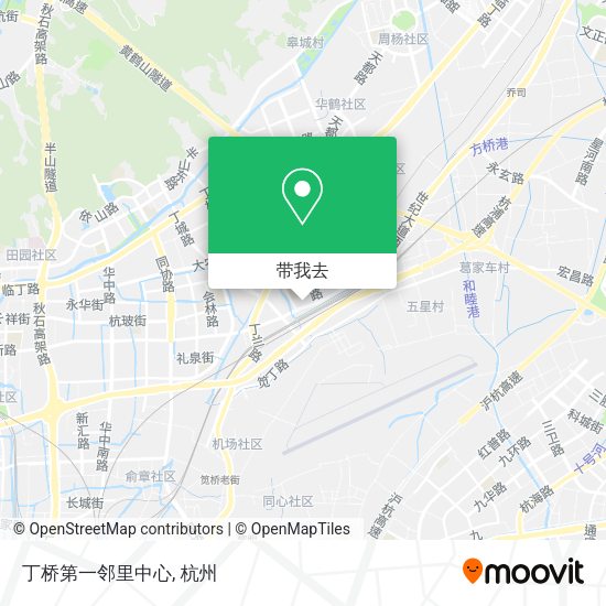 丁桥第一邻里中心地图