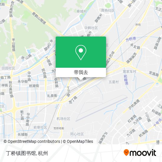 丁桥镇图书馆地图