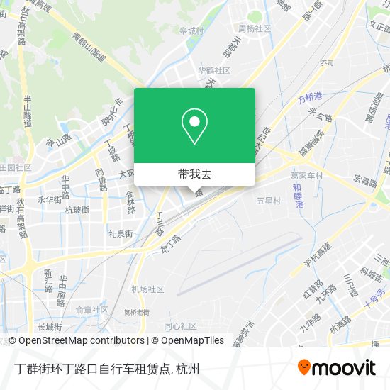 丁群街环丁路口自行车租赁点地图