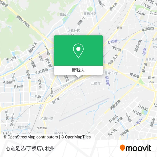 心道足艺(丁桥店)地图