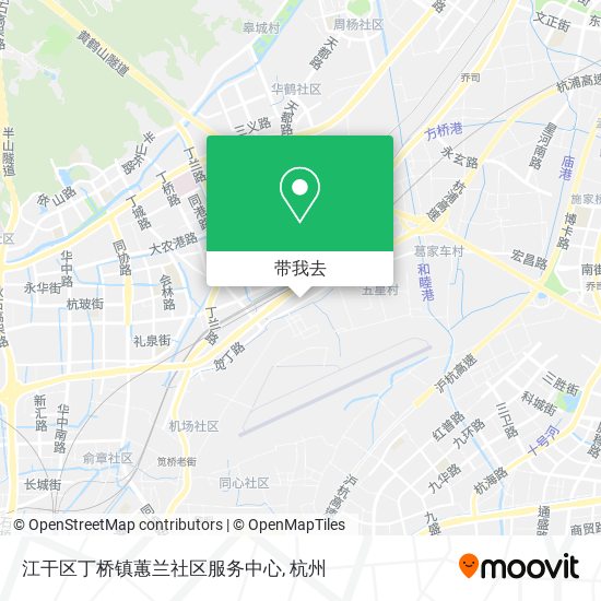 江干区丁桥镇蕙兰社区服务中心地图