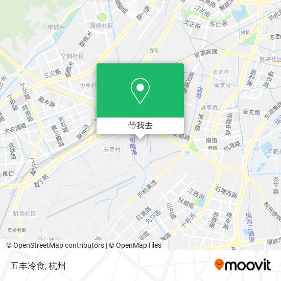 五丰冷食地图