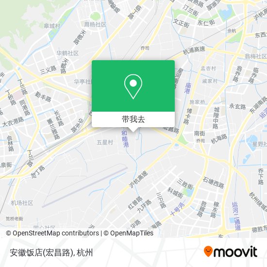 安徽饭店(宏昌路)地图