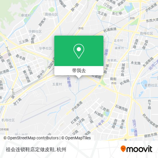 祖会连锁鞋店定做皮鞋地图
