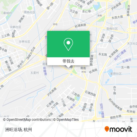 洲旺浴场地图