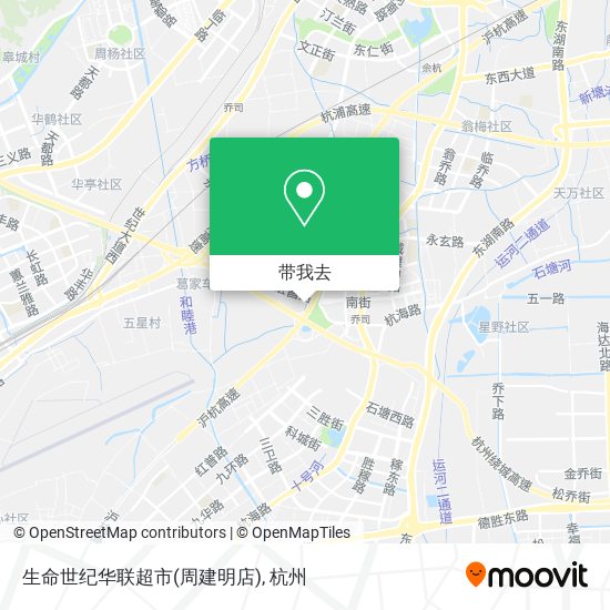 生命世纪华联超市(周建明店)地图