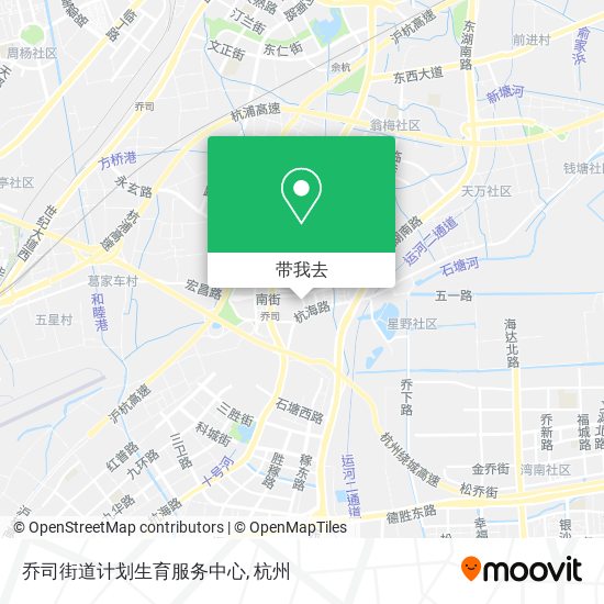 乔司街道计划生育服务中心地图