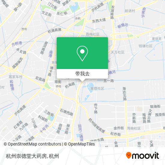杭州崇德堂大药房地图