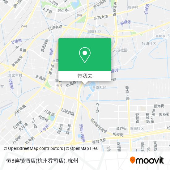 恒8连锁酒店(杭州乔司店)地图