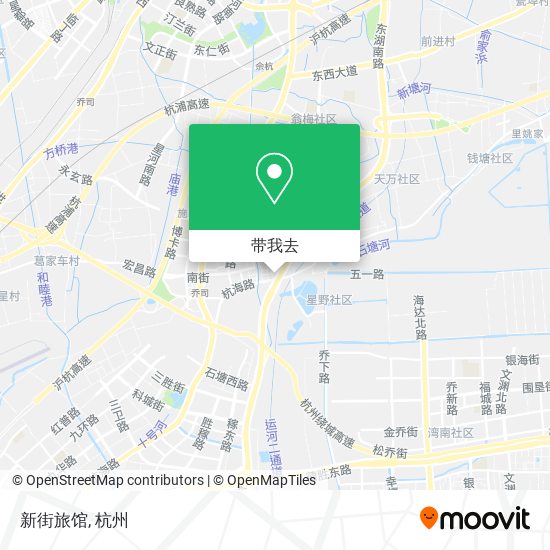 新街旅馆地图