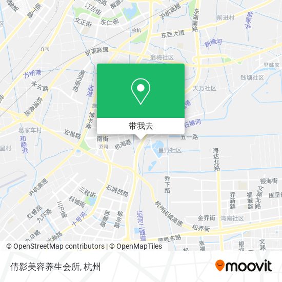 倩影美容养生会所地图