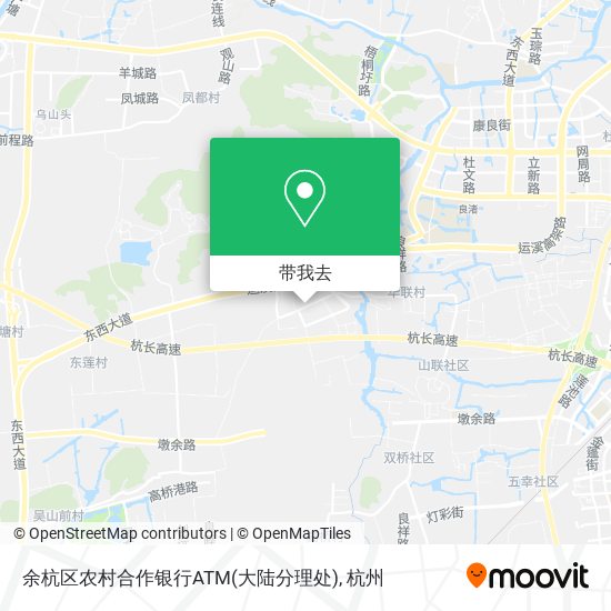 余杭区农村合作银行ATM(大陆分理处)地图