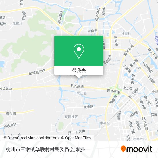 杭州市三墩镇华联村村民委员会地图