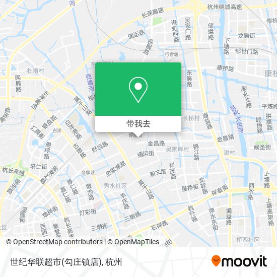 世纪华联超市(勾庄镇店)地图