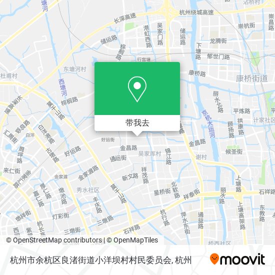 杭州市余杭区良渚街道小洋坝村村民委员会地图