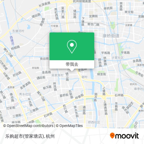 乐购超市(管家塘店)地图