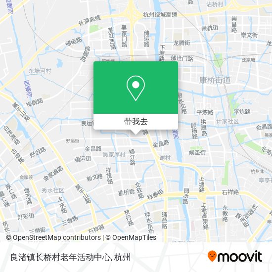 良渚镇长桥村老年活动中心地图