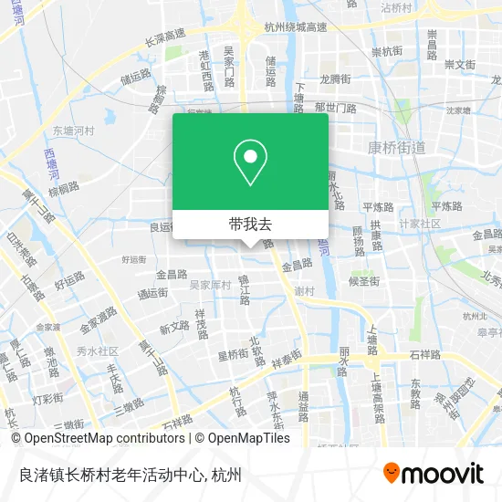 良渚镇长桥村老年活动中心地图