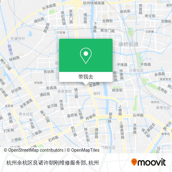 杭州余杭区良诸许朝刚维修服务部地图