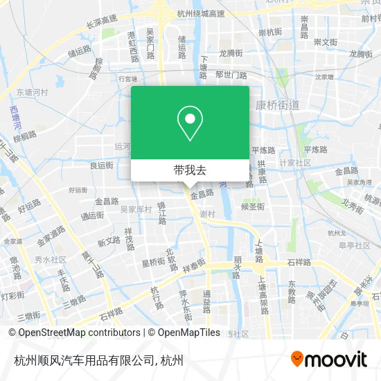 杭州顺风汽车用品有限公司地图