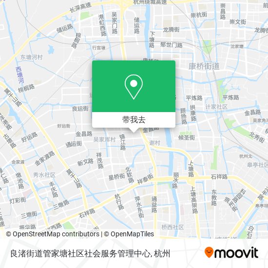 良渚街道管家塘社区社会服务管理中心地图