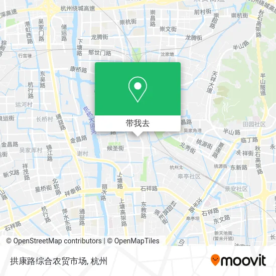 拱康路综合农贸市场地图