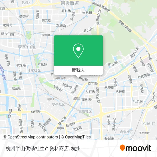 杭州半山供销社生产资料商店地图